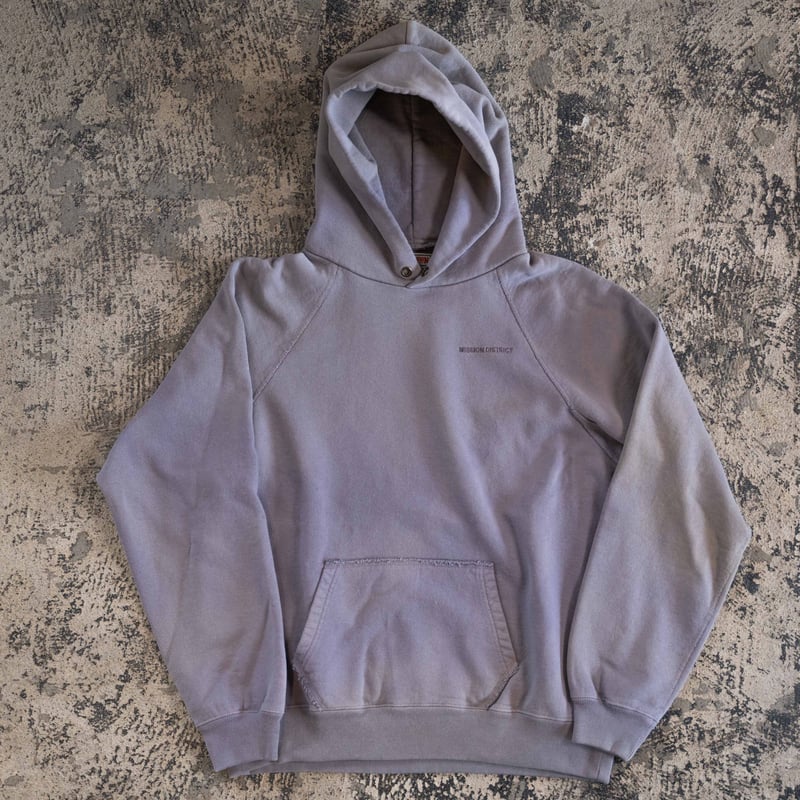 MISSION DISTRICT SUN FADED パーカー Lサイズ SAX BLUE】MISSION DISTRICT SUN FADED PULLOVER H