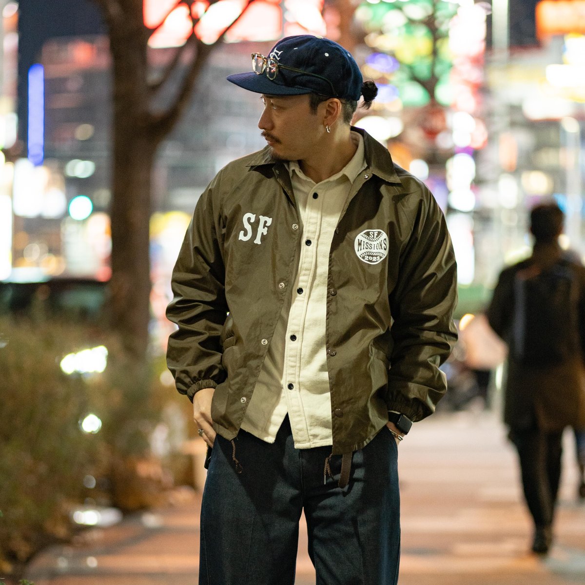 SF MISSIONS COACH JACKET (Brown)