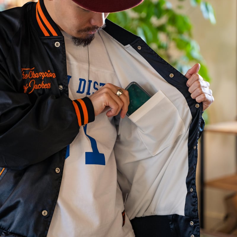 BUTWIN × MISSION DISTRICT】SATIN AWARD JACKET ( BUTWIN × MISSION DISTRICT】SATIN AWARD JACKET (