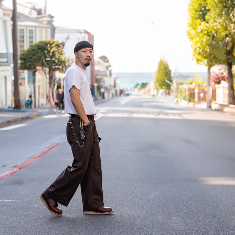 Brown】BEN DAVIS EXTRA WIDE WORKERS PANTS MISSI