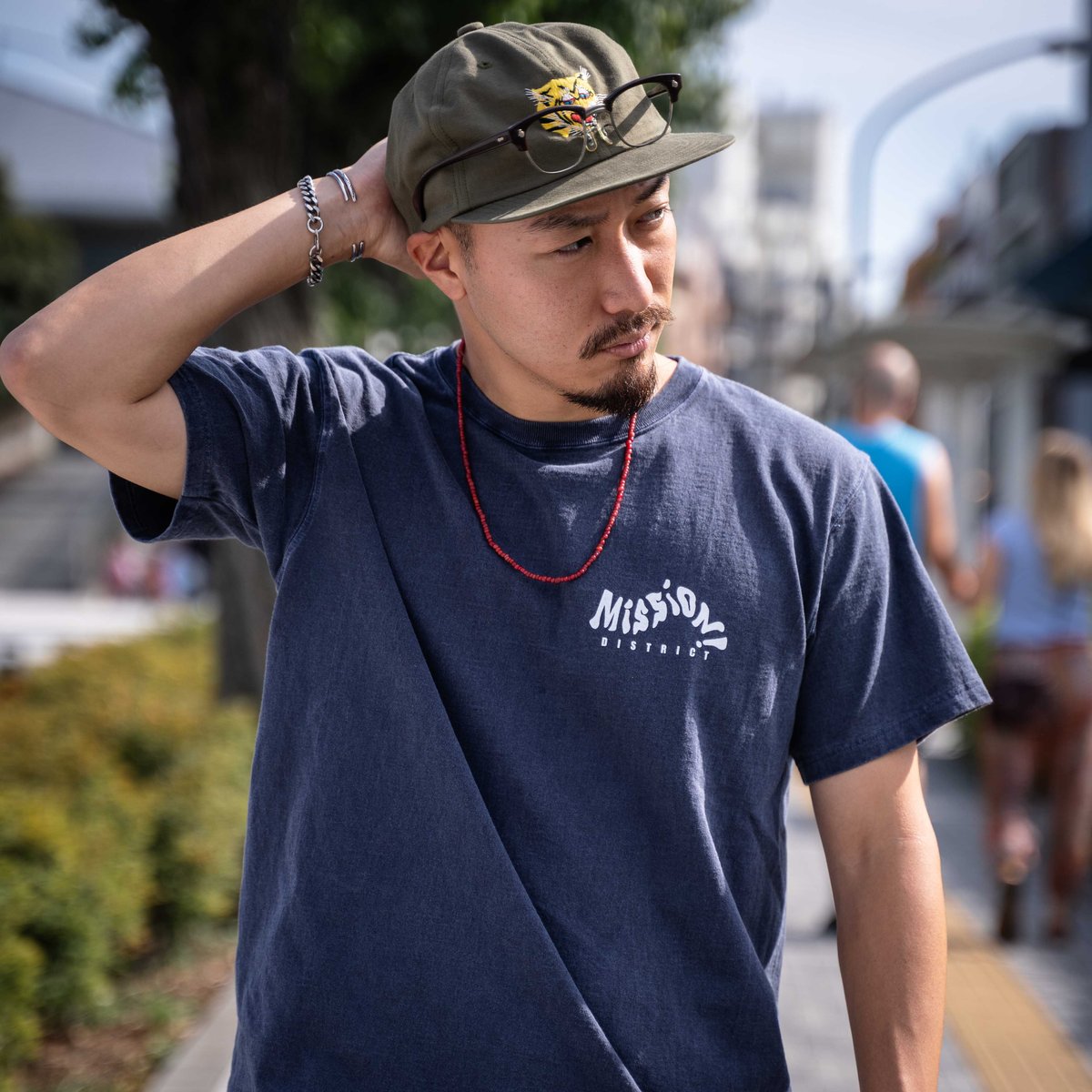 ネイティブジャパニーズ　Ｔシャツ Good On × Native Japanese】Alamo T-shirt(Navy)