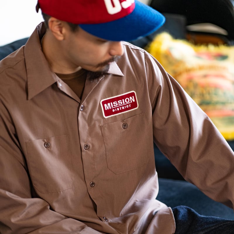 MT-415 ORIGINAL LONG-SLEEVE WORK SHIRT(Brown) |