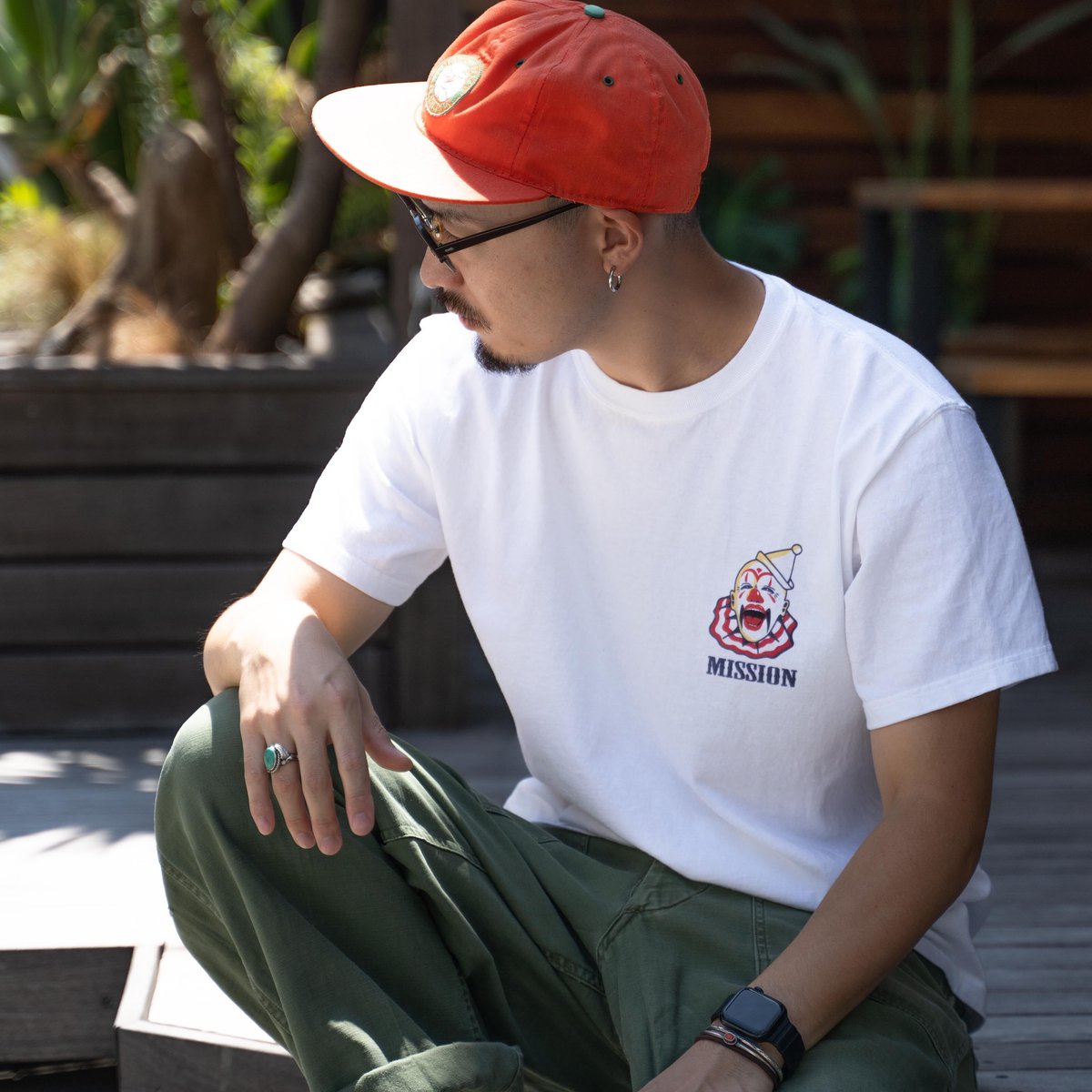 MISSION CIRCUS T-SHIRT(White) | NATIVE JAPANESE