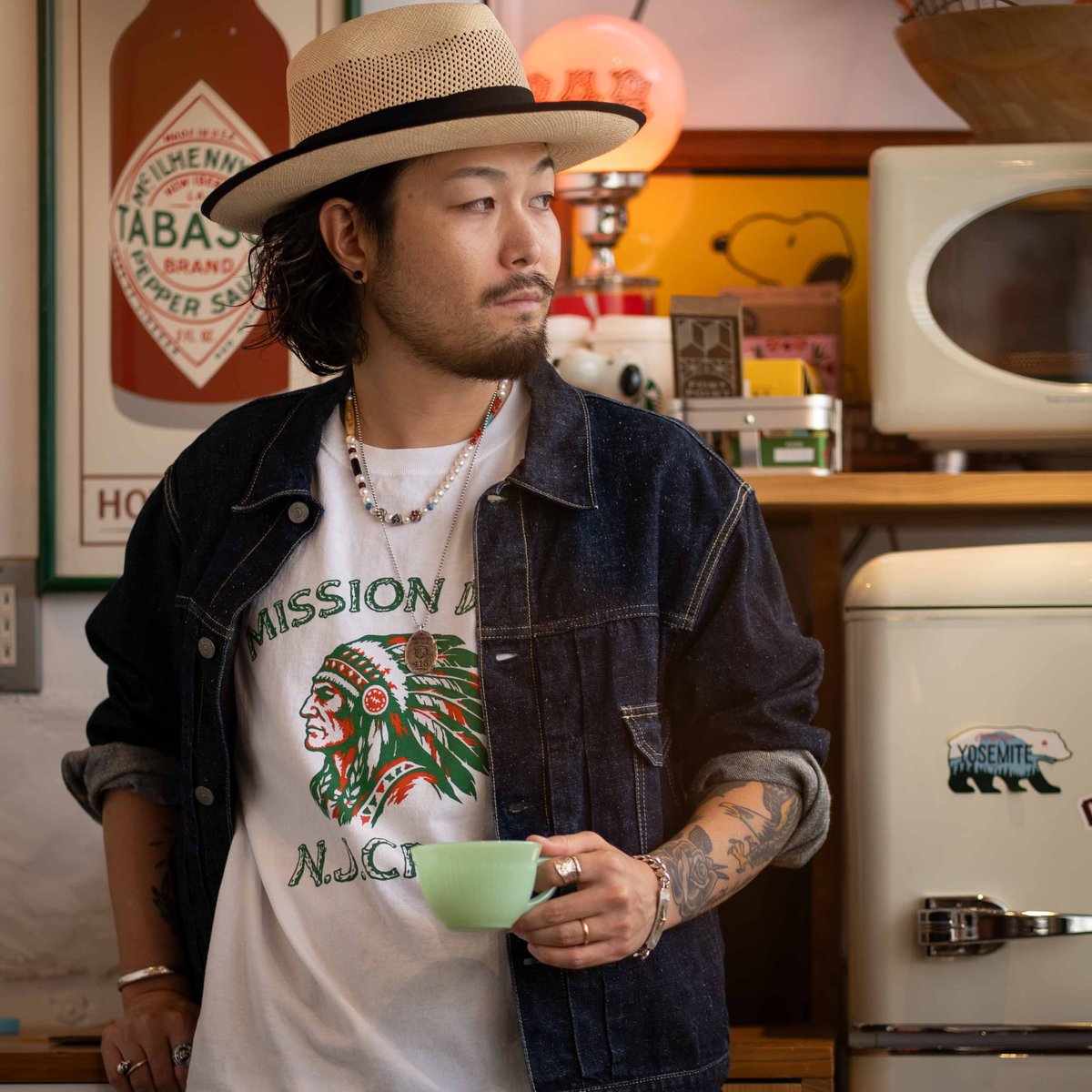 White】2026 MISSION DISTRICTN.J.CREW T-shirt【受