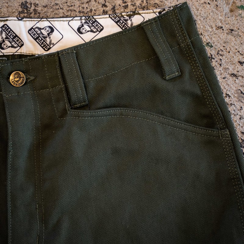 Green】BEN DAVIS EXTRA WIDE WORKERS PANTS MISSI