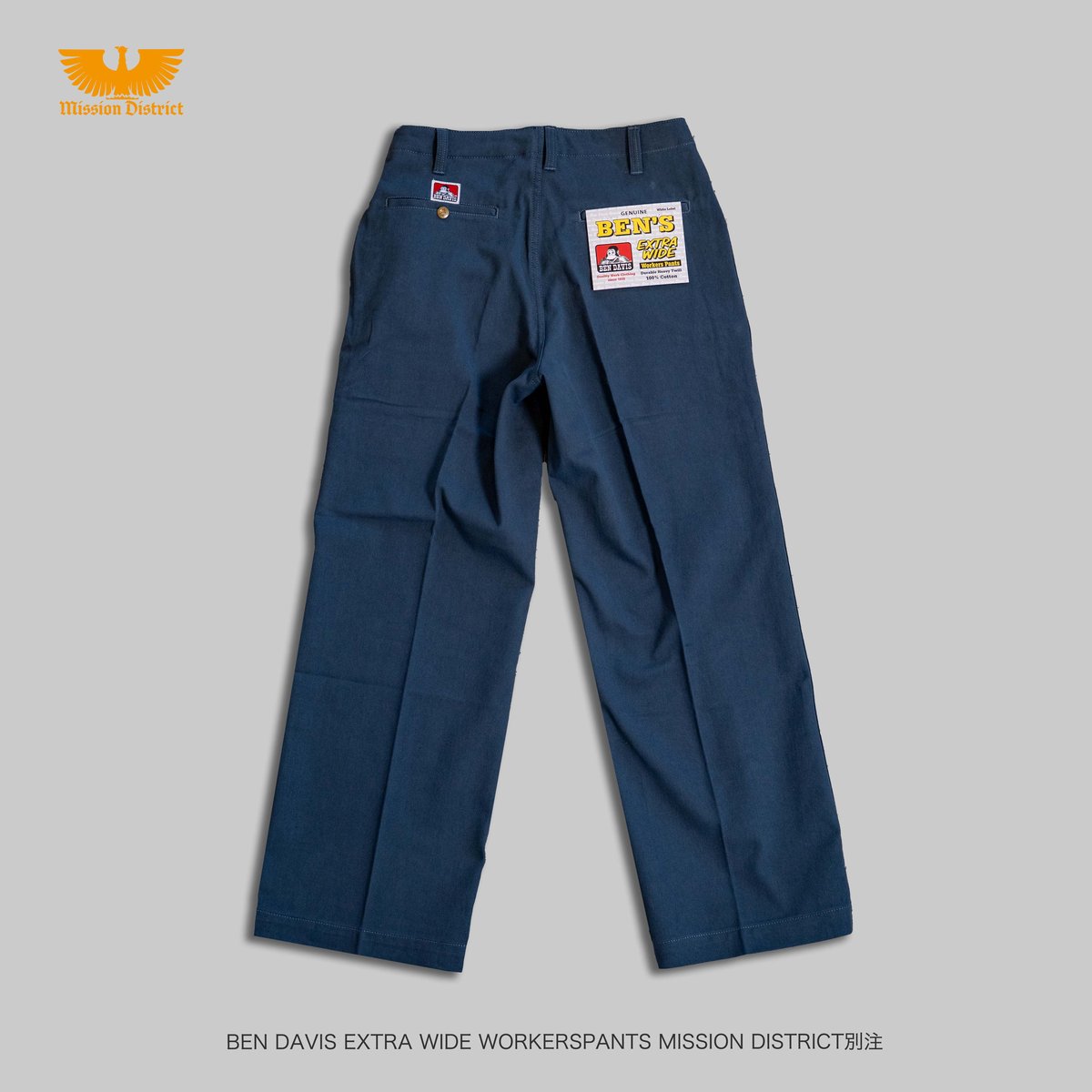 Slate】BEN DAVIS EXTRA WIDE WORKERS PANTS MISSI