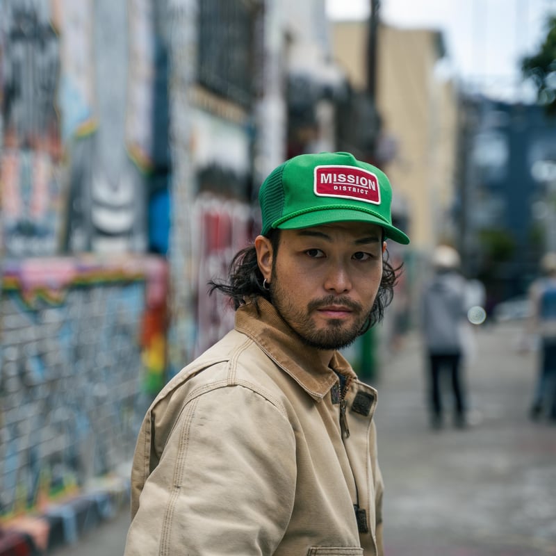 MISSION DISTRICT TRUCKER CAP | NATIVE JAPANESE MISSION DISTRICT TRUCKER CAP | NATIVE JAPANESE