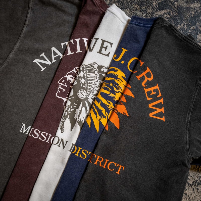 Black】NATIVE J.CREW MISSION DISTRICT T-SHIRTS