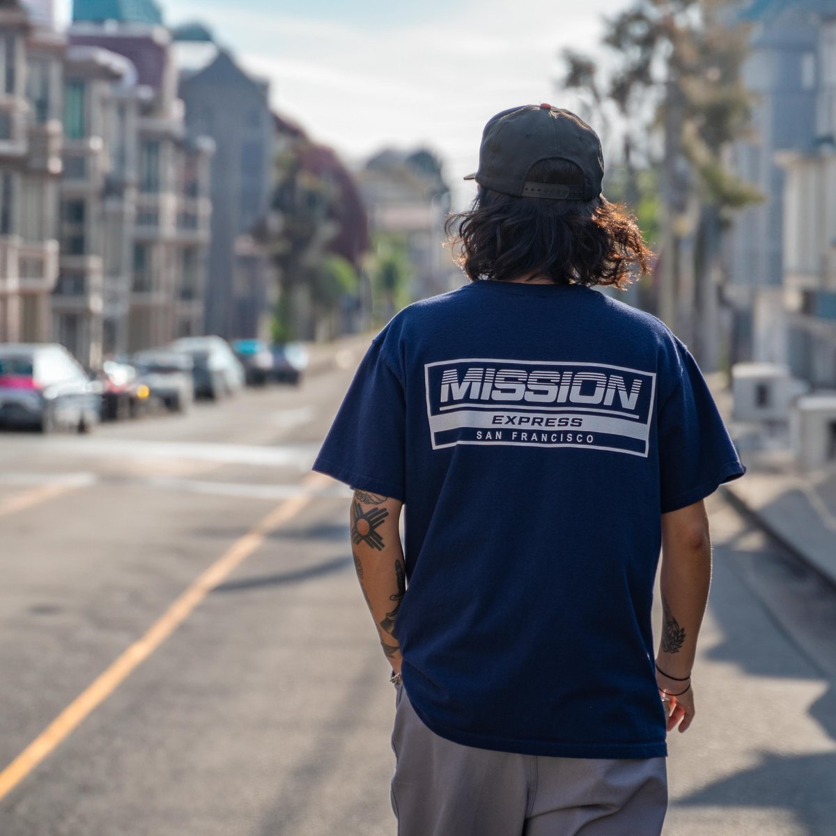 MISSION DIST. FOOTBALL TEE ネイティブジャパニーズ ミッション