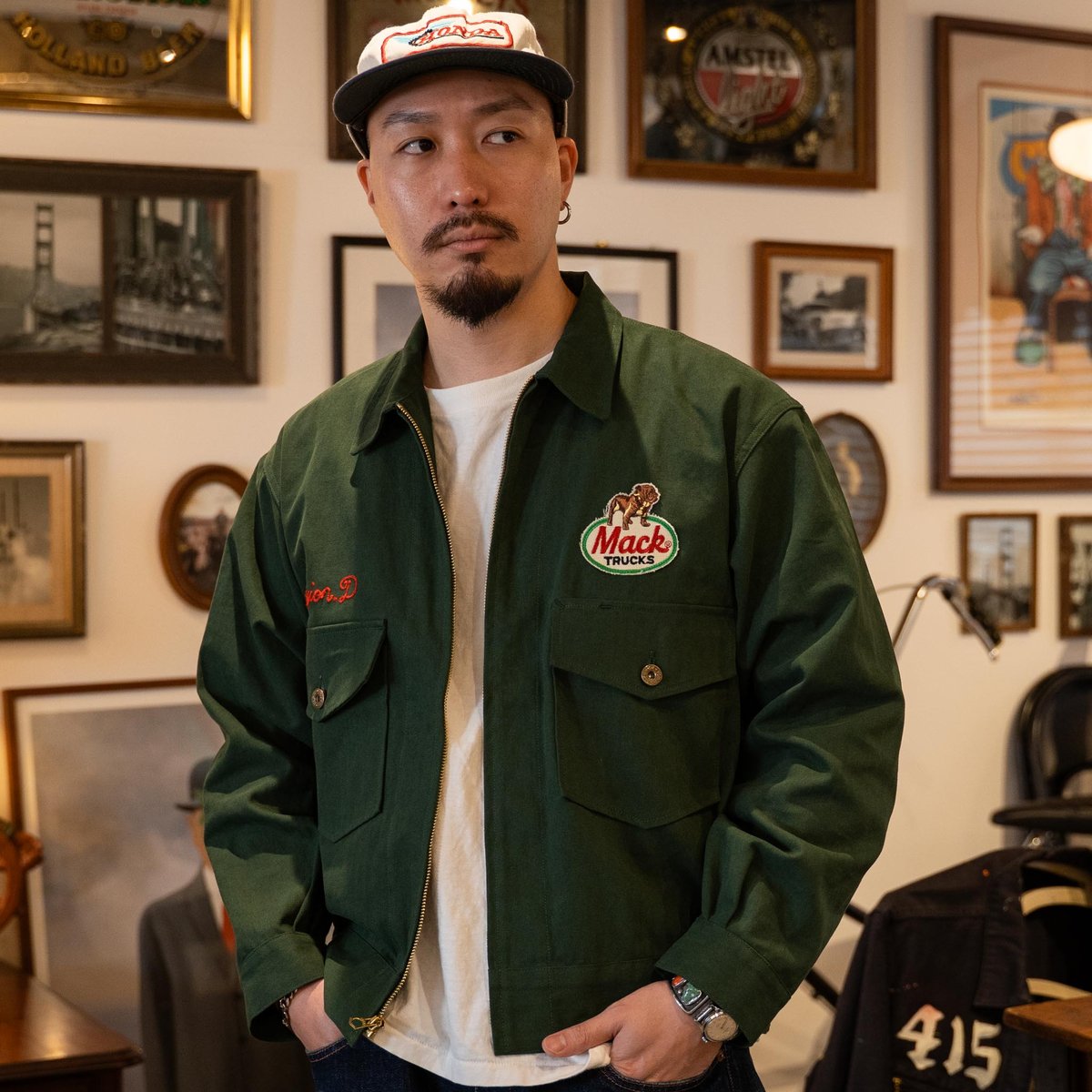Green】 TYPE M-50 DRIVER JACKET【MISSION DISTRIC