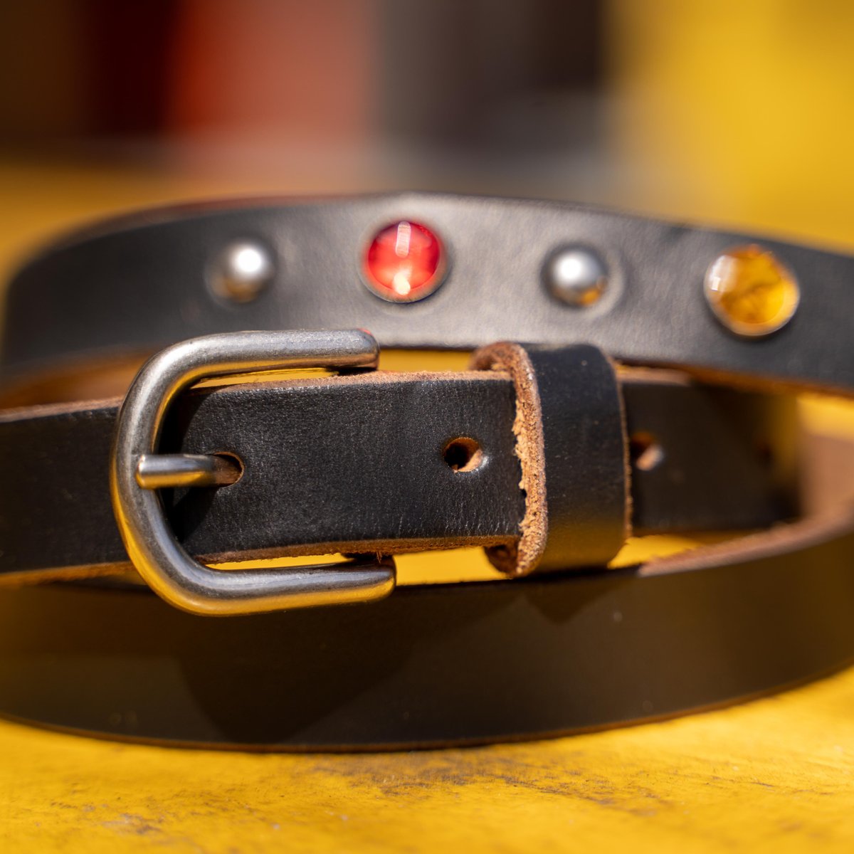 MISSION DISTRICT NARROW STUDDED BELT