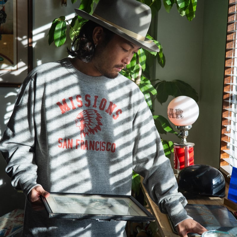 MISSIONS FOOTBALL SF TEE (Red)【A.G.SPALDING & B