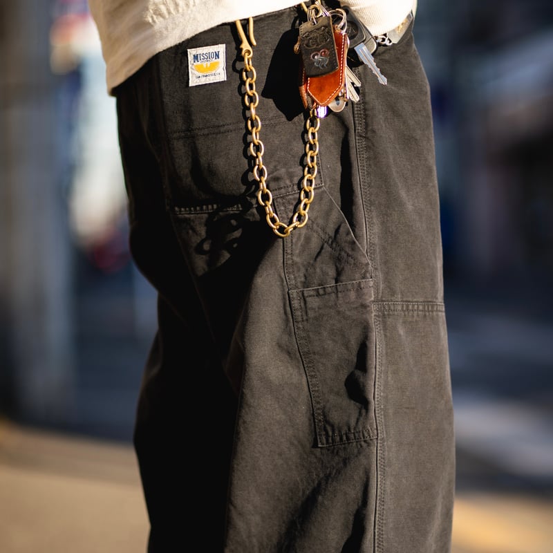 BLACK】CANVAS FIELDSMITH Double Knee Pants【Used