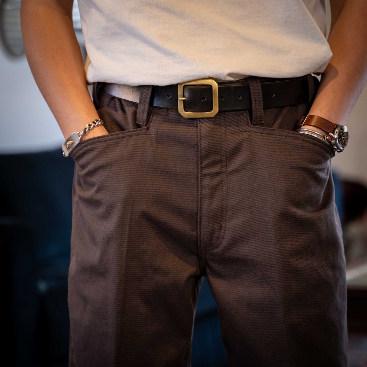 Greige】BEN DAVIS EXTRA WIDE WORKERS PANTS MISS