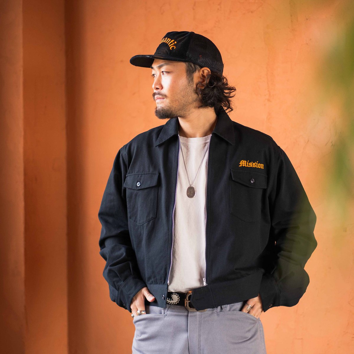 MISSION DIST. WOLF PACK 短丈ワークジャケット ネイジャパ Black】MISSION DIST. WOLFPACK JACKET | NATIVE J