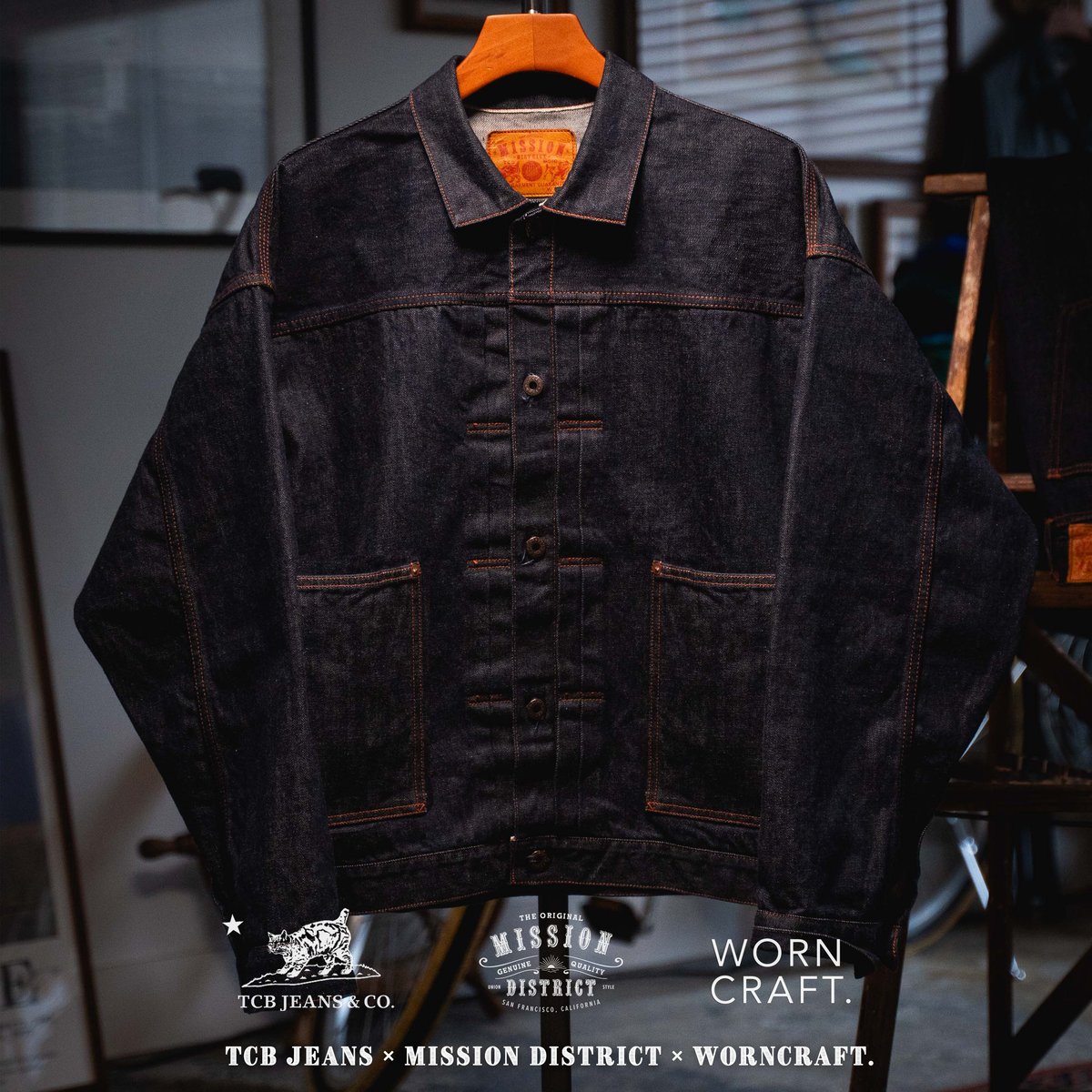 TCB JEANS × WORNCRAFT. × MISSION DISTRICT〕No.2