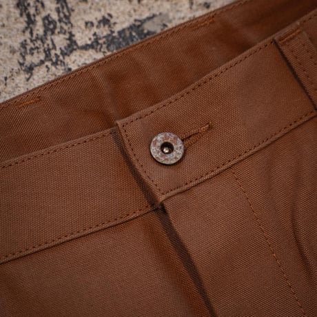 【BROWN】CANVAS FIELDSMITH Double Knee Pants【Rigid】