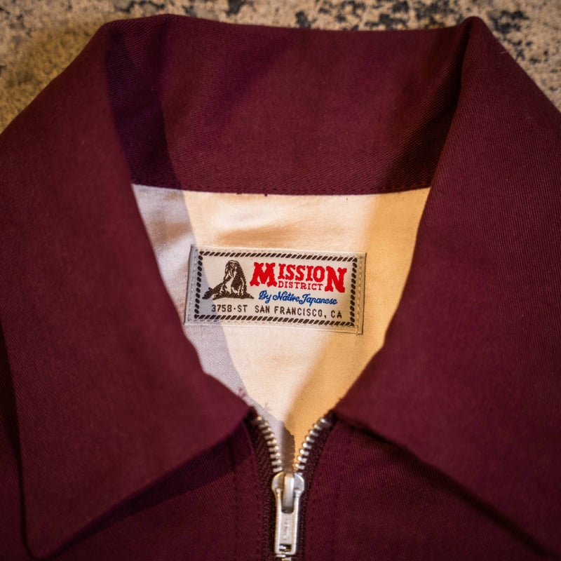 Burgundy】MISSION DIST. WOLFPACK JACKET | NATIV