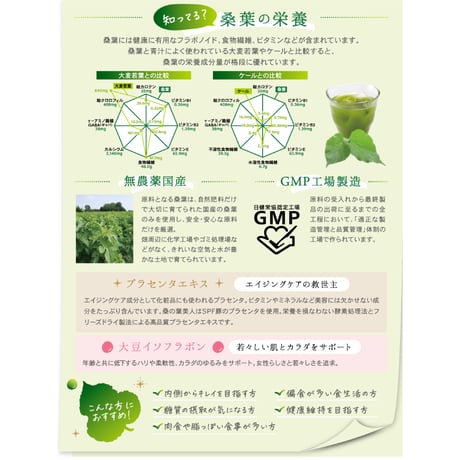桑の葉美人（ポリシー化粧品/粉末青汁）