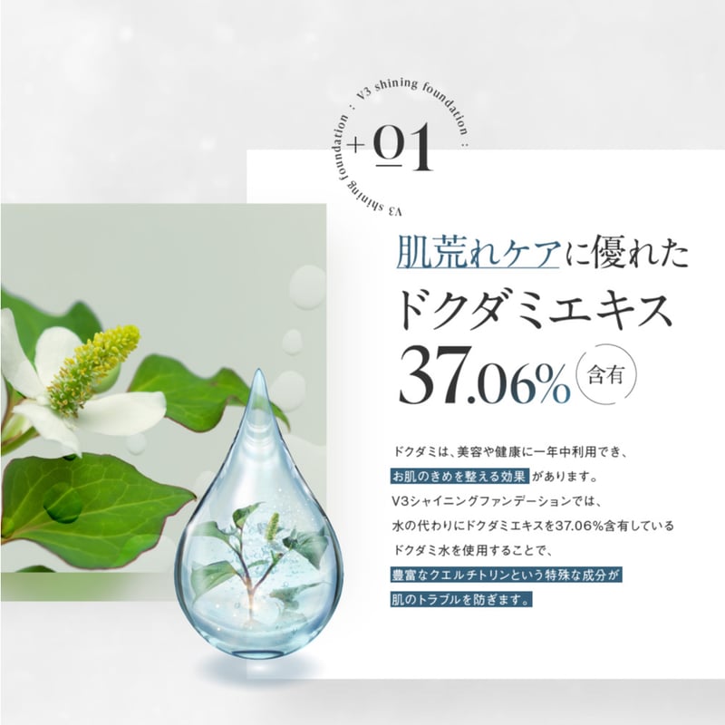 公式認定ストア】V3シャイニングファンデーション（スピケアV3/水光針