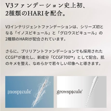 【公式認定ストア】［レフィル］V3インテリジェントファンデーション（スピケアV3/針ファンデーション15g）