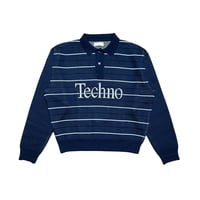 TECHNO LOGOTYPE GAME KNIT [NAVY]