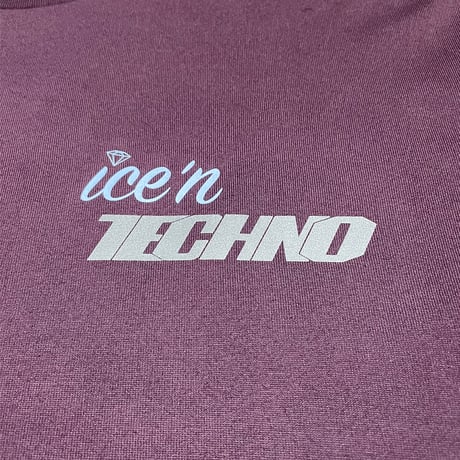 ICE'N TECHNO LOGO TEE [BURGUNDY]