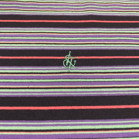 ICEANDRE BORDER TEE [BLACK]