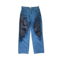 PRINTED WHISKER DENIM [BLUE]