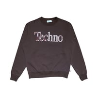 TECHNO LOGOTYPE SWEATSHIRT [BROWN]