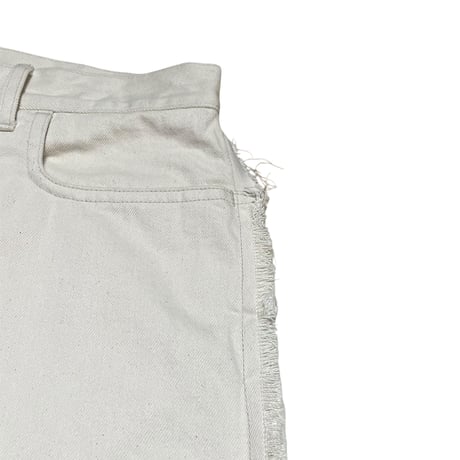 FRINGE DENIM [OFF WHITE]