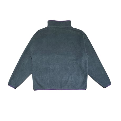 TECHNO LOGOTYPE ZIP FLEECE [GRAY]
