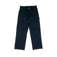 DOUBLE KNEE SLACKS [BLACK]