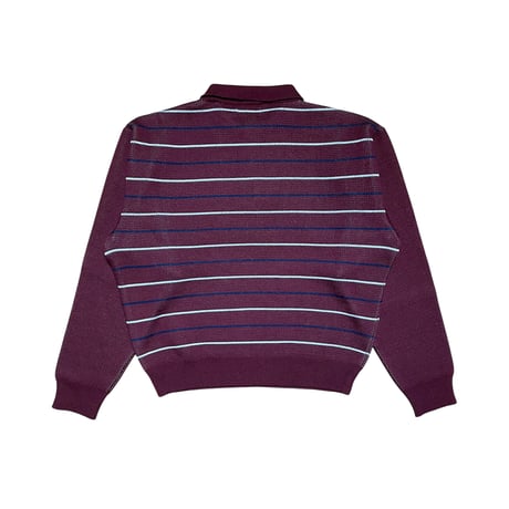 TECHNO LOGOTYPE GAME KNIT [BURGUNDY]