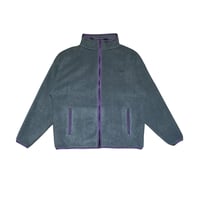 TECHNO LOGOTYPE ZIP FLEECE [GRAY]