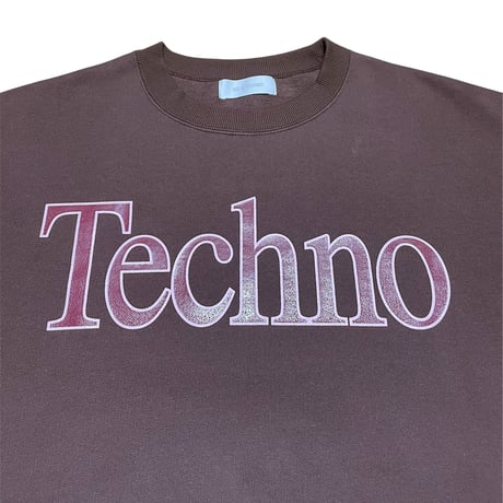 TECHNO LOGOTYPE SWEATSHIRT [BROWN]