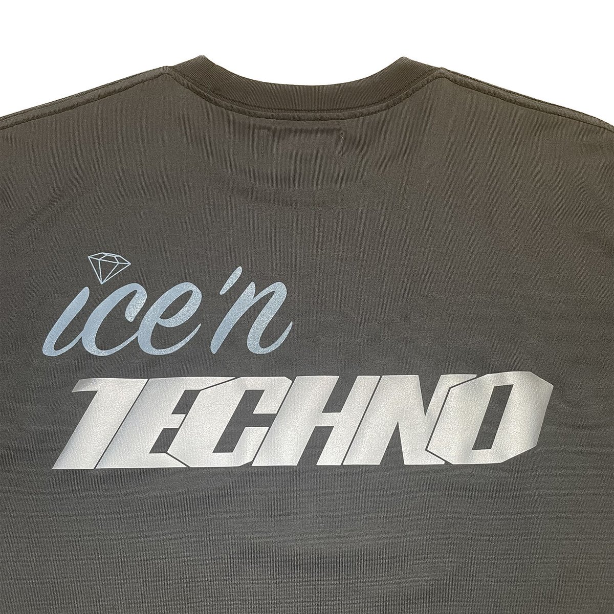 ICE'N TECHNO LOGO TEE [CHARCOAL] | ICE & TECHNO