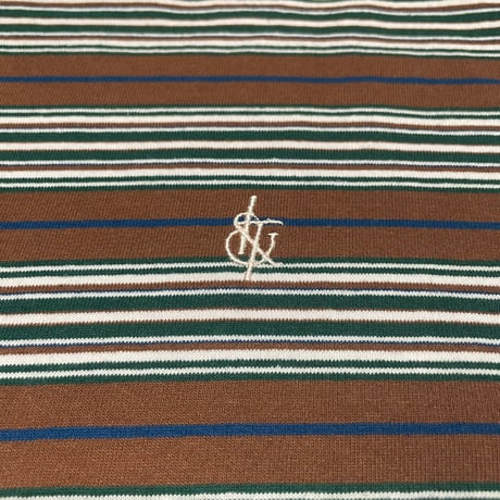 ICEANDRE BORDER TEE [BROWN]