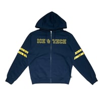 COLLEGE ZIP HOOD [NAVY]