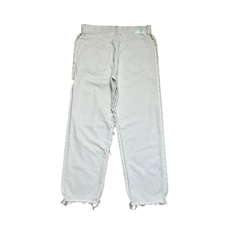 FRINGE DENIM [OFF WHITE]