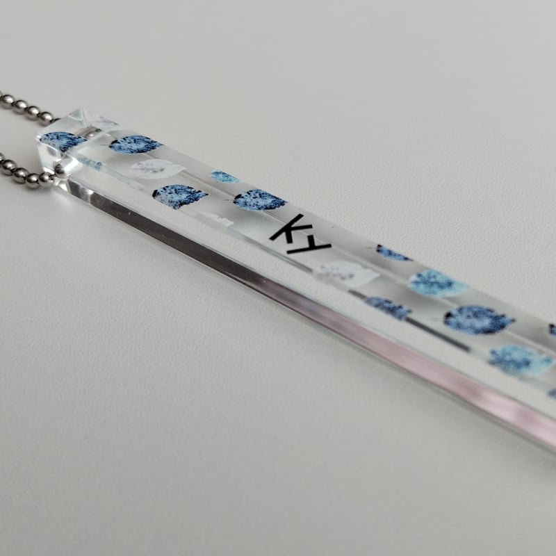 ギンガムチェック風トートバッグ 【Blue】キーホルダー付 | ky
