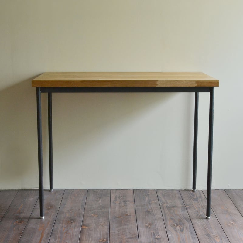 天然素材！ アイアン ラウンドバーテーブル 【タモ材】 | mogana