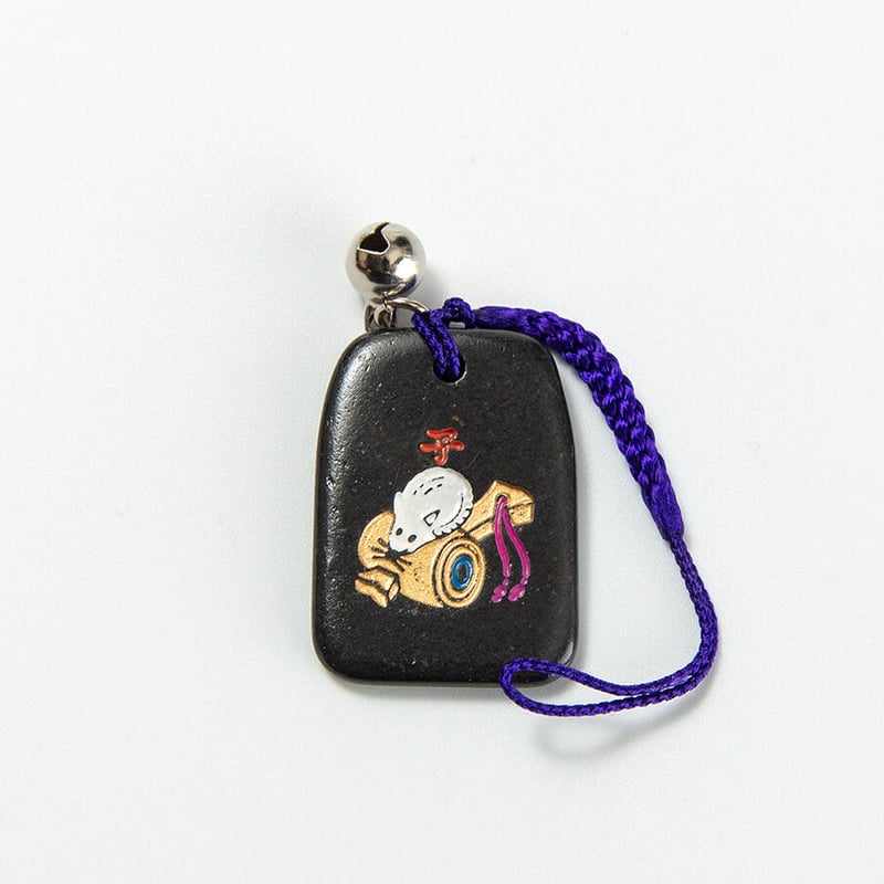 子 干支縁起石根付（赤・紫） | 増上寺オンラインストア