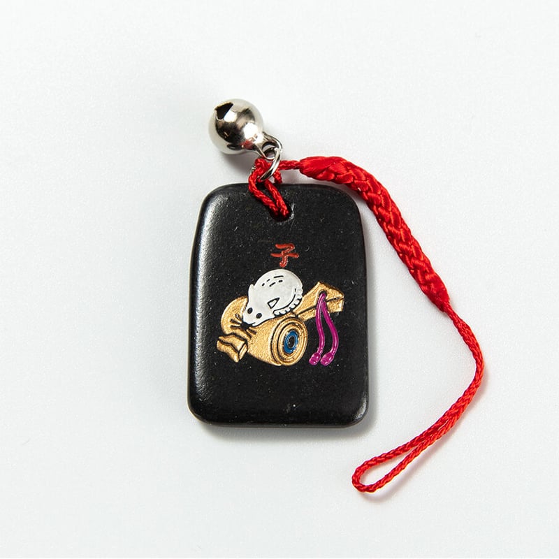 子 干支縁起石根付（赤・紫） | 増上寺オンラインストア