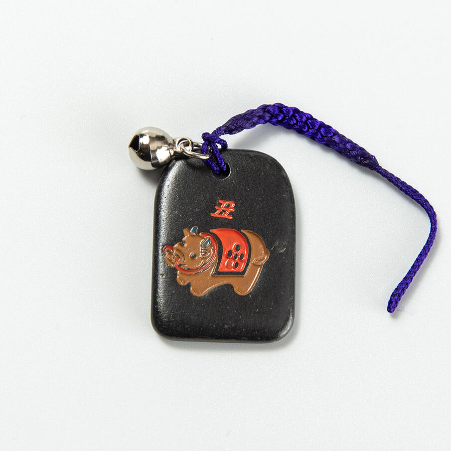 丑 干支縁起石根付（赤・紫） | 増上寺オンラインストア