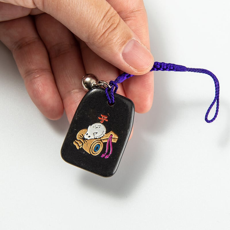 子 干支縁起石根付（赤・紫） | 増上寺オンラインストア