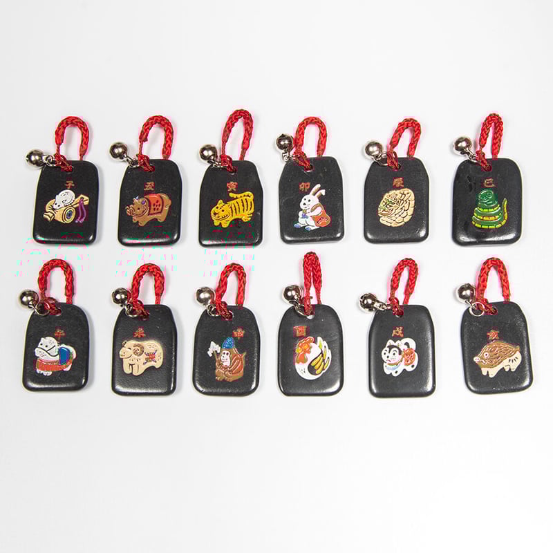 子 干支縁起石根付（赤・紫） | 増上寺オンラインストア