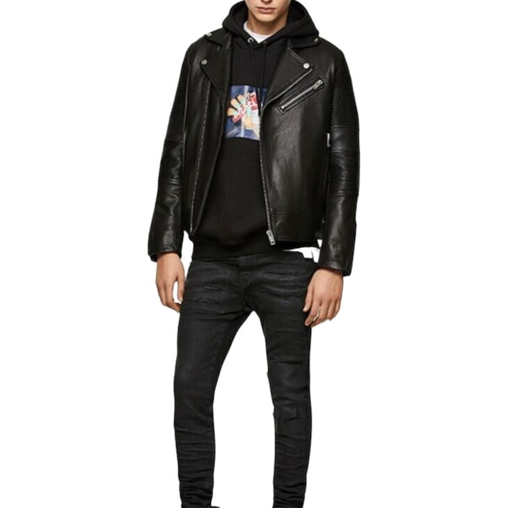 DIESEL（ディーゼル） レザーブルゾン ライダースジャケット L  