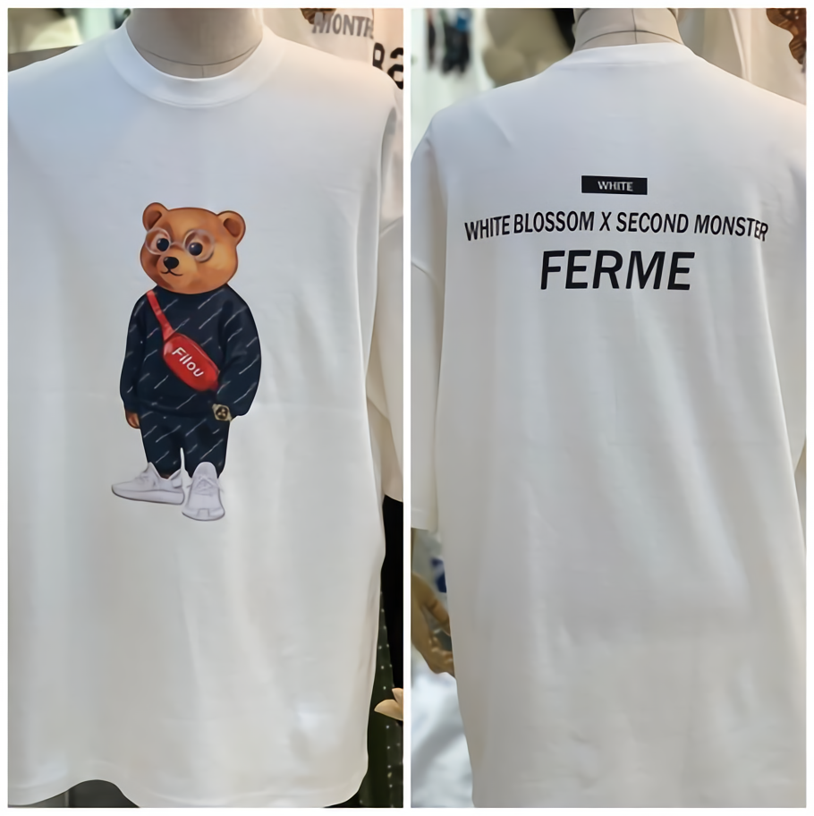 韓国ブランド【MADE BY aSOE 1st】Set Up Style bear T-shirts2（Tシャツ）