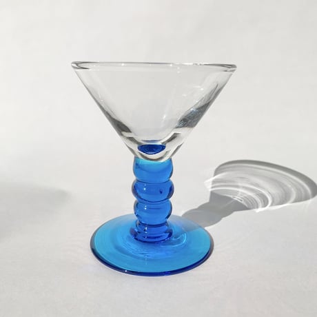 〈vintage〉 blue bubble glass